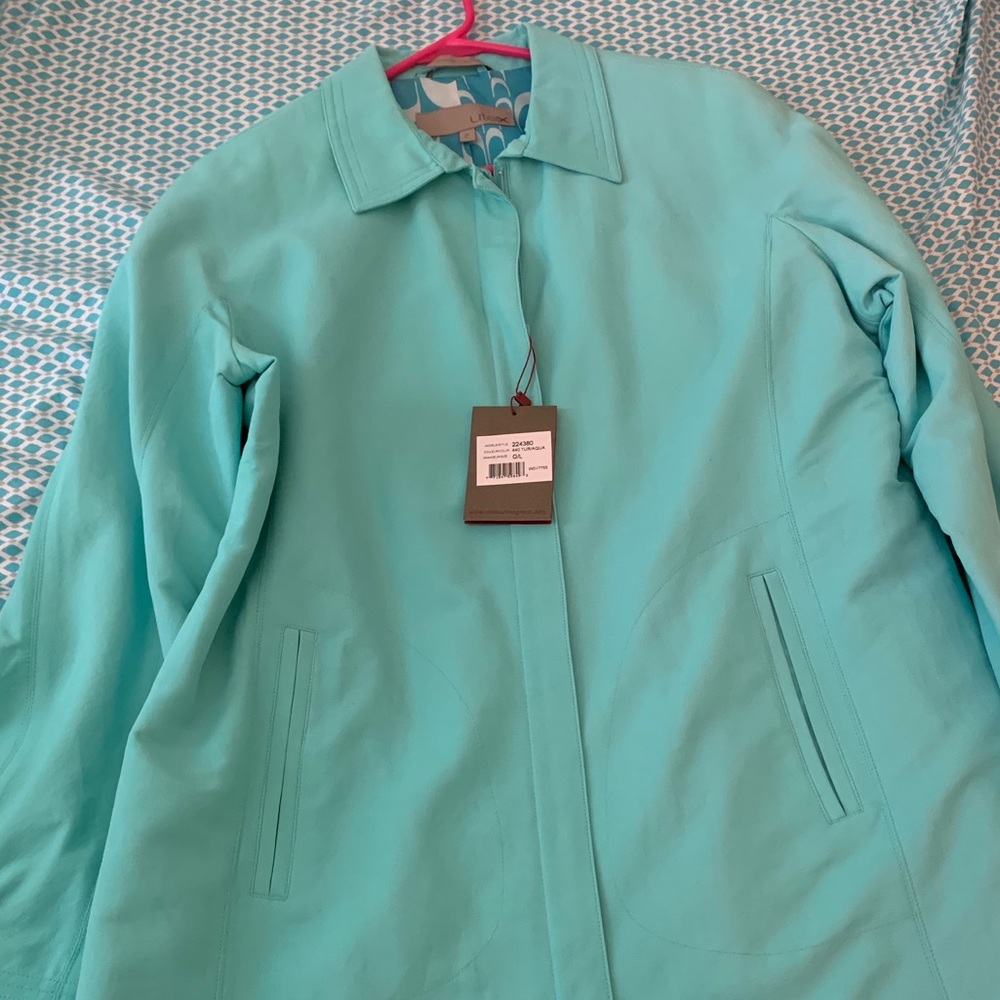 Utex turquoise jacket!